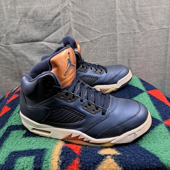 %Nike Air Jordan 5 Retro Navy Mens Basketball Shoes Size 10.5 / AJ25 main image 9